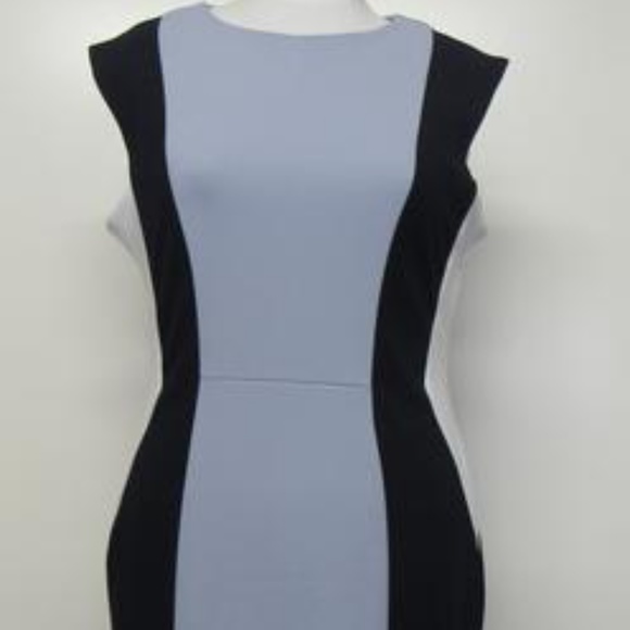Great Office Dress Panel Blue, Navy & White - Picture 1 of 6